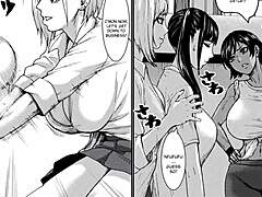 anime game with busty japanese beauties