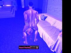 Solo girl in animated porn video