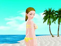 emma’s micro bikini beach tease
