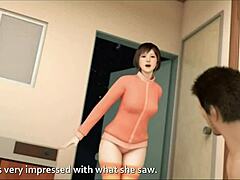 Horny girlfriend enjoys anime porn