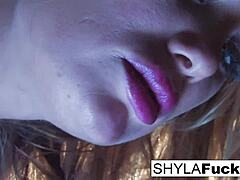 Shyla's blonde allure hides daring fetish?