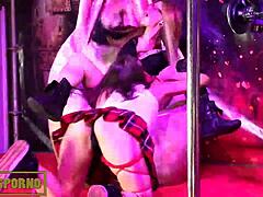 Spanish porn stars in public