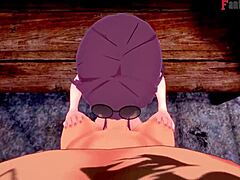 Bold anime encounter with energy