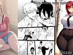 Makima and Denji in Chainsaw