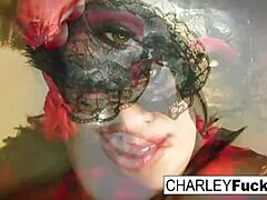 Charley Chase Teases in Lingerie and Stockings