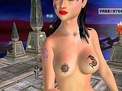 3D Teens in Steamy Display