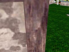 3D Animated Lesbian Girls Fucking Against Wall