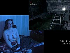 Alan Wake gameplay with natural tits and thick body