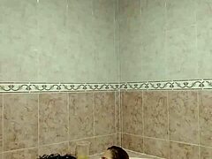 Married woman's steamy tub escape