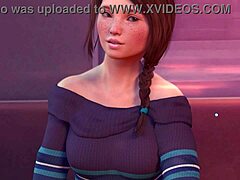 hot secretary droid in areas of gray beginning