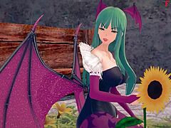Morrigan fucks us in 3D fantasy world