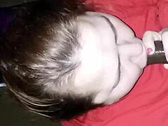 Sloppy blowjob for white cock