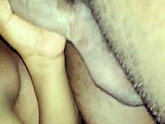 Chubby girl romantically sucking two dicks at home