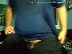 My daring solo chastity play