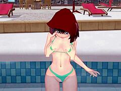 Anzu Mazaki Poolside Tease