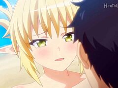 Blonde's Animated Beach Passion