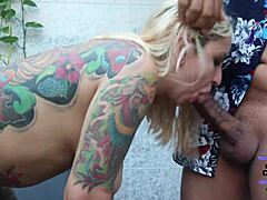 Blonde Bombshell Enjoys Deep Action