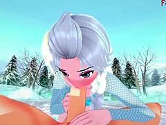 elsa's xmas hentai pov thrill awaits