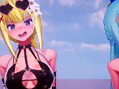 Anime Babes Stun in Bikini