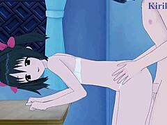 What’s behind Arisu and Kana’s intense hentai sex?