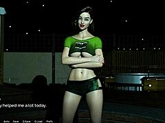 3D college bash features gorgeous babe