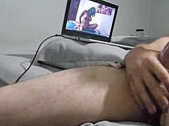 sexy man enjoys solo pleasure