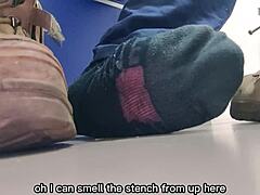 Step-dad's kinky foot dominance