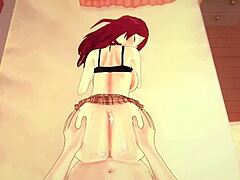 Naughty Rindou in animated porn