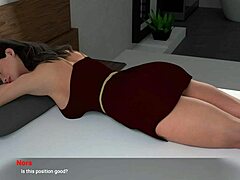 sexy lady joins me in bed for fun
