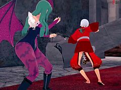 Morrigan's revenge: 3D Halloween hentai