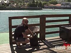 Heartfelt reunion with young favela girl for anal fuck