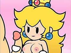 My Paper Peach handjob animation by PeachyPop34