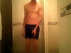Shocking gay solo toilet moments