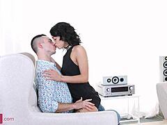 Petite Brunette’s Armchair Domination