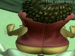 Ebony Anime Delanie Bent Over at Party