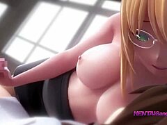 Blonde Teacher's Sultry Charm