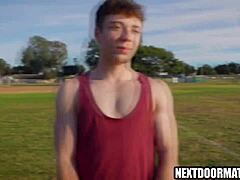 Bold Gay Jocks’ Locker Tension