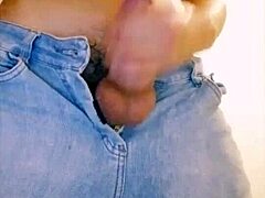 Big cock gay stroking on webcam for viewers