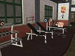 fitness trainer bangs girl hard on treadmill
