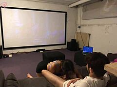 Stepsiblings Fuck During Disney Movie and Label It Family Bonding