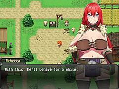 Redhead anime girl fights for lover’s rescue