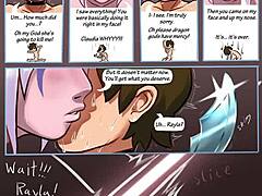 2 girls dominate 1 prince in wild hentai