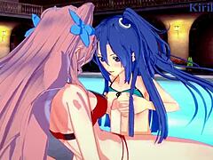 tsubasa and maria’s futanari clash