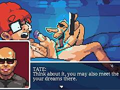 muscular babes dominate in hentai game