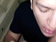 gay dude sucks cock in quick session