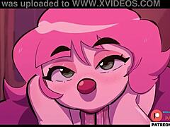 anime clown girl’s daring tease