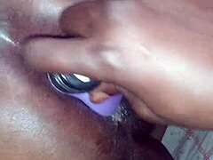 CREAMY ASSHOLE GETS ANAL FUCKING WITH TOYS