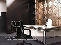 3D Secretary Teases Hidden Desires