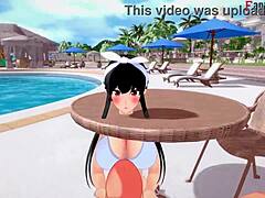 Yor Forger’s poolside dream enchants deeply.
