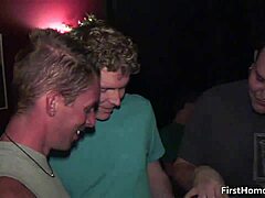 gay party backdoor action